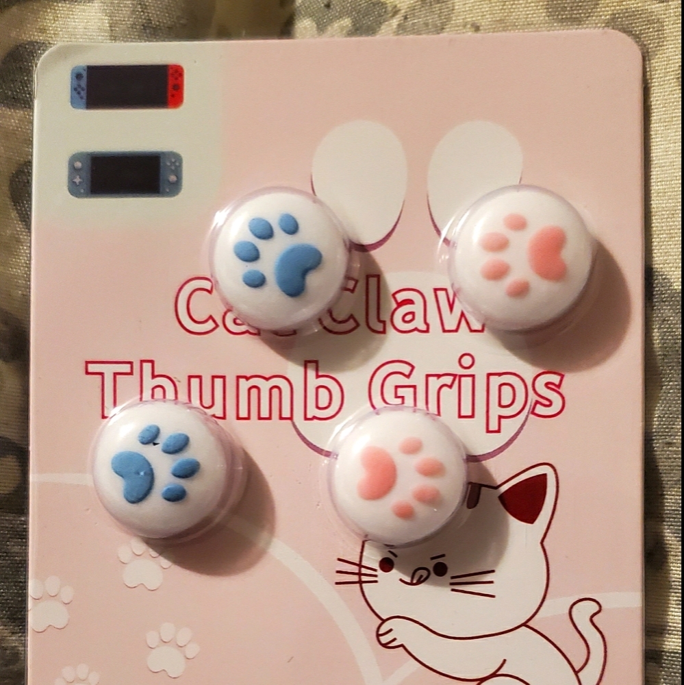 Paw Print Nintendo Switch Thumb Grip Caps